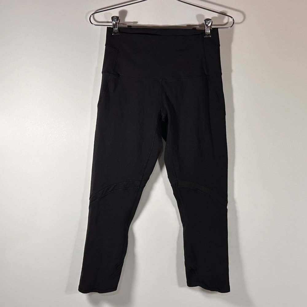 Lululemon Athletica Black Cropped Leggings Women Size 6